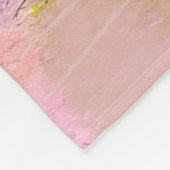 抽象芸術油絵冬林景観セム フリースブランケット (角)