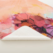 抽象芸術油絵風景ブループール シェルパブランケット (3/4)