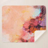 抽象芸術油絵風景ブループール シェルパブランケット (正面(横))