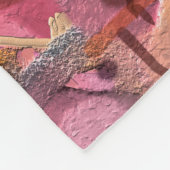 抽象芸術油絵風景ブループール フリースブランケット (角)