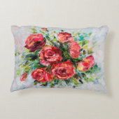  抽象芸術油絵  アクセントクッション (裏面)