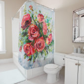  抽象芸術油絵  シャワーカーテン (インサイチュ)