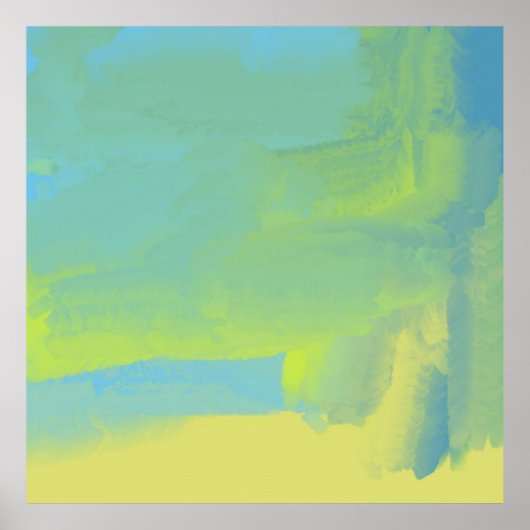 抽象芸術油絵 ポスター (正面)