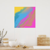 抽象芸術油絵 ポスター (キッチン)