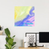 抽象芸術油絵 ポスター (ホームオフィス)