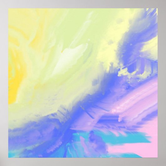 抽象芸術油絵 ポスター (正面)