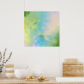 抽象芸術油絵 ポスター (キッチン)