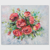  抽象芸術油絵  ラッピングペーパー (フラット)