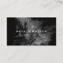 抽象芸術油絵（濃いモノクロ）