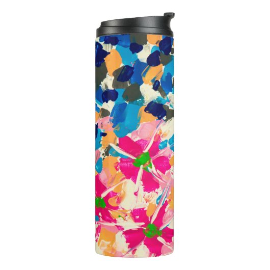  抽象芸術油絵。色数々の付きの和 タンブラー (回転左)