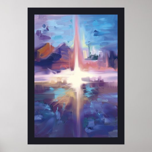 抽象芸術油 ポスター (正面)