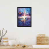 抽象芸術油 ポスター (キッチン)