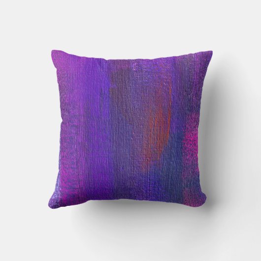 抽象芸術油: Canvas Texture Background クッション (裏面)