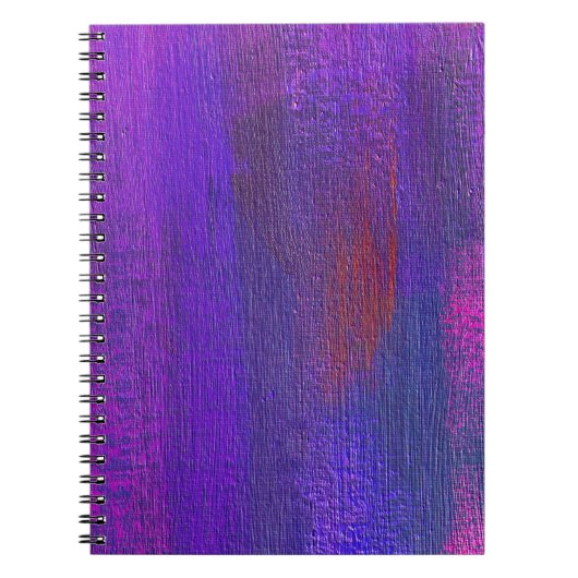 抽象芸術油: Canvas Texture Background ノートブック (正面)