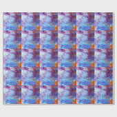 抽象芸術油: Canvas Texture Background ラッピングペーパー (フラット)