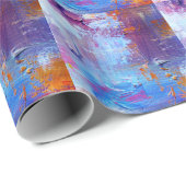 抽象芸術油: Canvas Texture Background ラッピングペーパー (ロールコーナー)