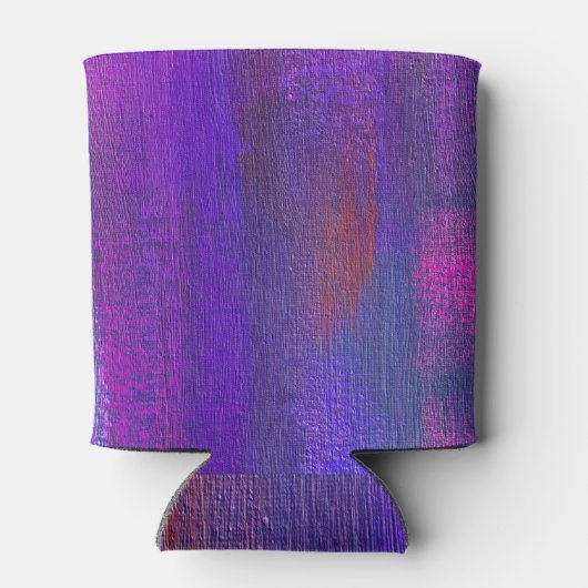 抽象芸術油: Canvas Texture Background 缶クーラー (裏面)