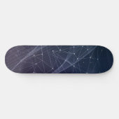 抽象芸術波と図形のパターン スケートボード (横)