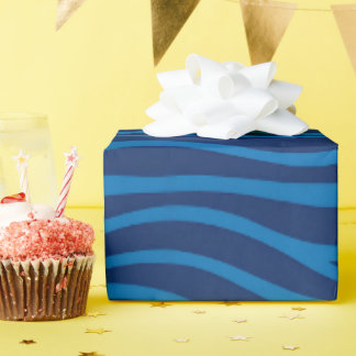 抽象芸術波と水流 ラッピングペーパー