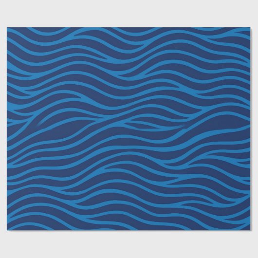 抽象芸術波と水流 ラッピングペーパー (フラット)