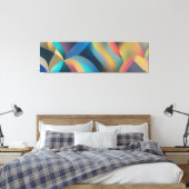 抽象芸術波と渦巻き旋回29 キャンバスプリント (インサイチュ (寝室))