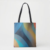 抽象芸術波と渦巻き旋回29 トートバッグ (正面)