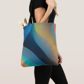 抽象芸術波と渦巻き旋回29 トートバッグ (クローズアップ)