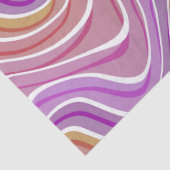 抽象芸術波の模様ピンク紫の赤 薄葉紙 (詳細)