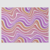 抽象芸術波の模様ピンク紫の赤 薄葉紙 (正面)