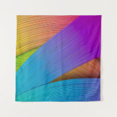 抽象芸術波の背景。3Dイラストレーション.3D、3D i タペストリー (正面(横))