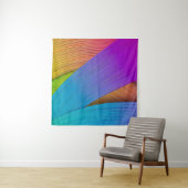 抽象芸術波の背景。3Dイラストレーション.3D、3D i タペストリー (インサイチュ(横))