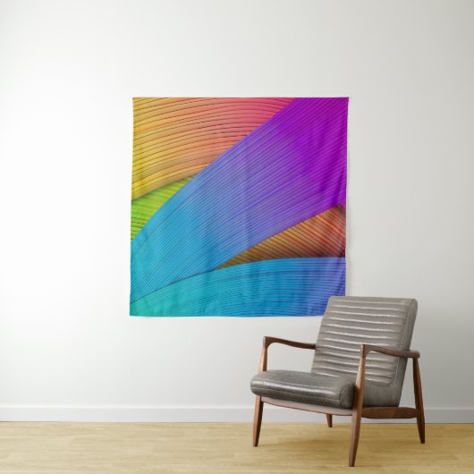 抽象芸術波の背景。3Dイラストレーション.3D、3D i タペストリー (インサイチュ(横))