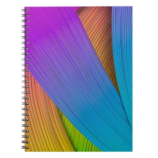 抽象芸術波の背景。3Dイラストレーション.3d、3d i ノートブック (正面)