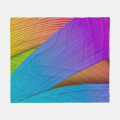 抽象芸術波の背景。3Dイラストレーション.3d、3d i フリースブランケット (正面(横))