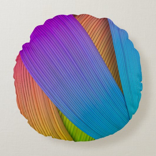 抽象芸術波の背景。3Dイラストレーション.3d、3d i ラウンドクッション (正面)