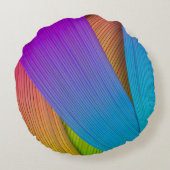 抽象芸術波の背景。3Dイラストレーション.3d、3d i ラウンドクッション (裏面)