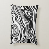 抽象芸術波アクセント枕 – カスタムカラー アクセントクッション (裏面(縦))