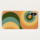 抽象芸術波カラフルレトロ Case-Mate iPhoneケース (裏面(横))
