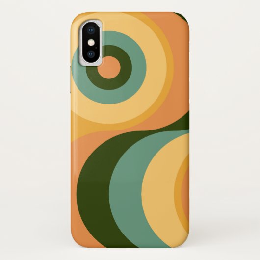 抽象芸術波カラフルレトロ Case-Mate iPhoneケース (裏面)