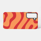 抽象芸術波カラフル旋回 SAMSUNG GALAXYケース (裏面横)