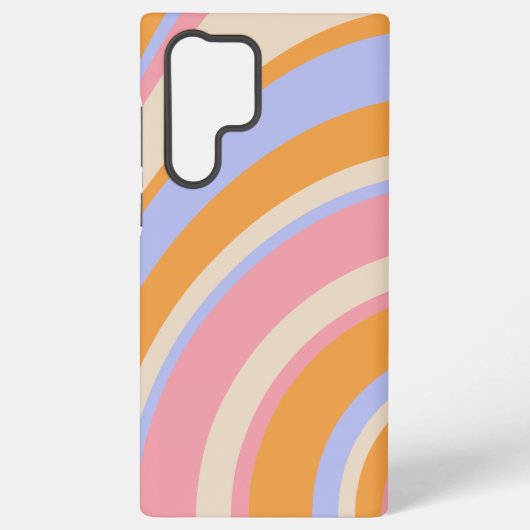 抽象芸術波カラフル旋回 SAMSUNG GALAXYケース (裏面)