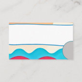 抽象芸術波カ空白のード 名刺 (裏面)