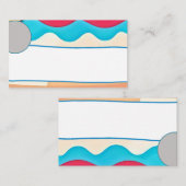 抽象芸術波カ空白のード 名刺 (正面/裏面)