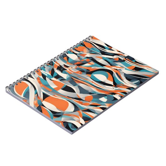 抽象芸術波ノートパソコモダンン – および動的 ノートブック (左側)