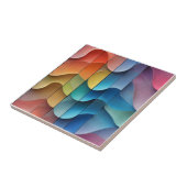 抽象芸術波パタカラフルーン タイル (側面)