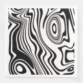 抽象芸術波パターンナプキン – 色の選択 (正面)