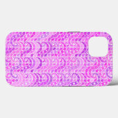 抽象芸術波パターン – 紫、ラベンダー、蘭 Case-Mate iPhoneケース (裏面 (横))