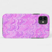 抽象芸術波パターン – 紫、ラベンダー、蘭 Case-Mate iPhoneケース (裏面(横))