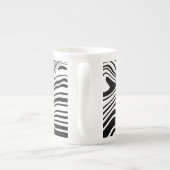 抽象芸術波マグカップ – カスタムカラー ボーンチャイナマグカップ (裏面)