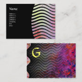抽象芸術波モノグラム 名刺 (正面/裏面)